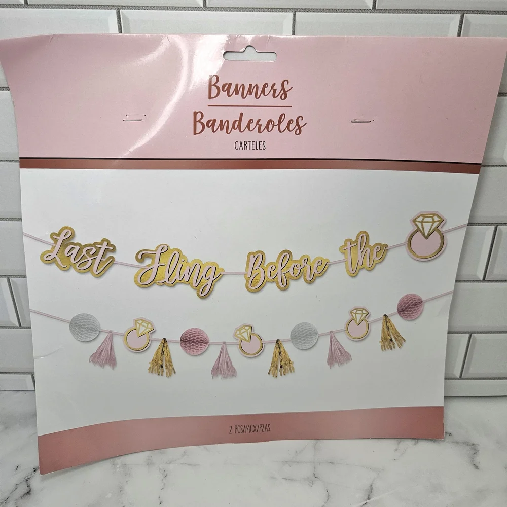 Pink Bridal Party Supplies Set